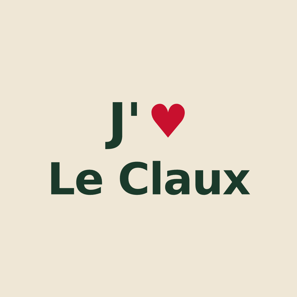 Tote bag personnalisé Le Claux — design J'aime Le Claux