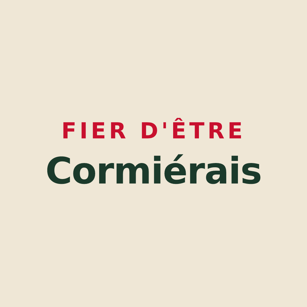 Tote bag « Fier d'être Cormiérais » — design pour Le Cormier