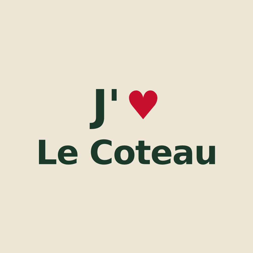 Tote bag personnalisé Le Coteau — design J'aime Le Coteau