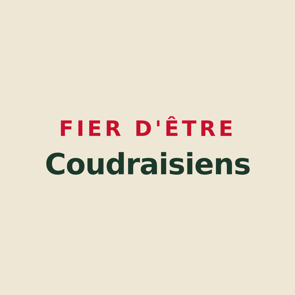 Tote bag « Fier d'être Coudraisiens » — design pour Le Coudray-Macouard
