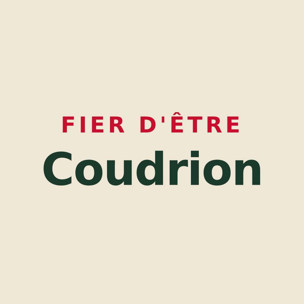 Tote bag « Fier d'être Coudrion » — design pour Le Coudray