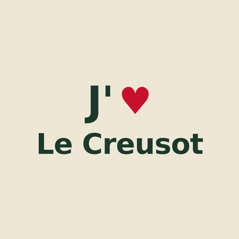 Tote bag personnalisé Le Creusot — design J'aime Le Creusot