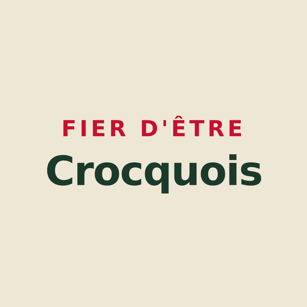 Tote bag « Fier d'être Crocquois » — design pour Le Crocq