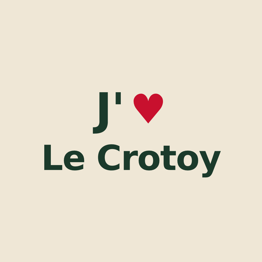 Tote bag personnalisé Le Crotoy — design J'aime Le Crotoy