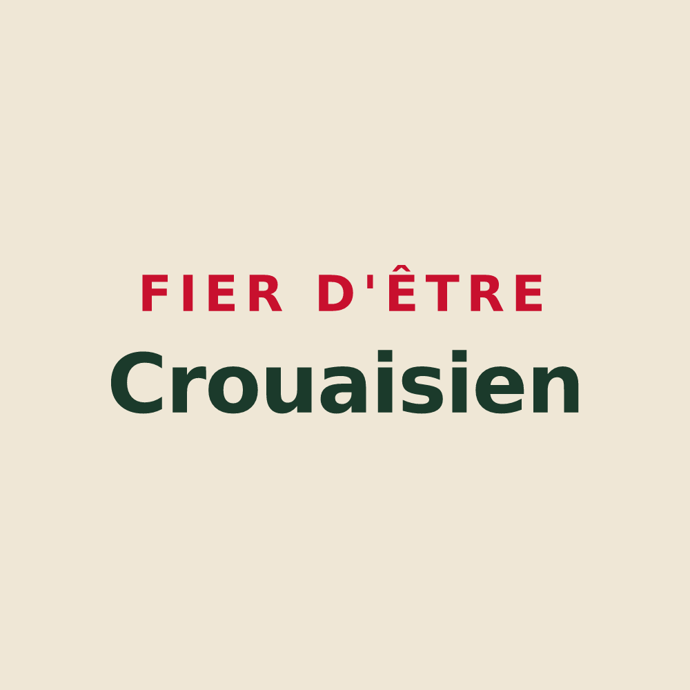 Tote bag « Fier d'être Crouaisien » — design pour Le Crouais