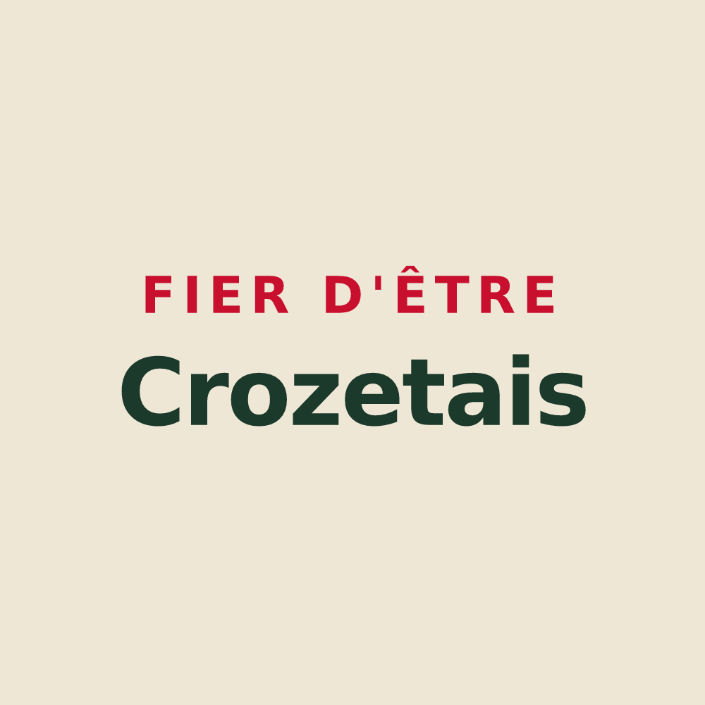 Tote bag « Fier d'être Crozetais » — design pour Le Crozet