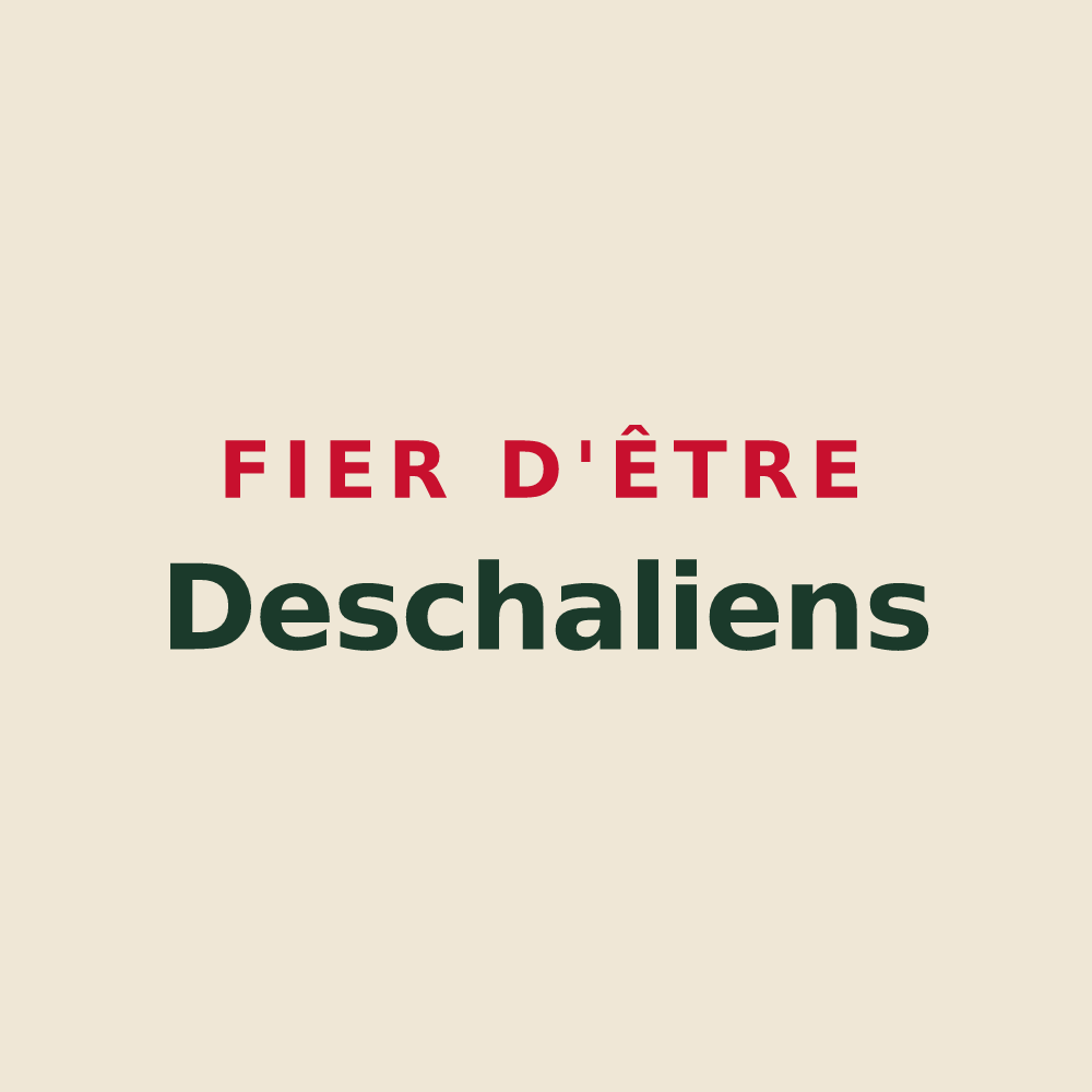 Tote bag « Fier d'être Deschaliens » — design pour Le Deschaux