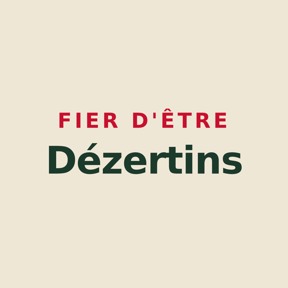 Tote bag « Fier d'être Dézertins » — design pour Le Dézert