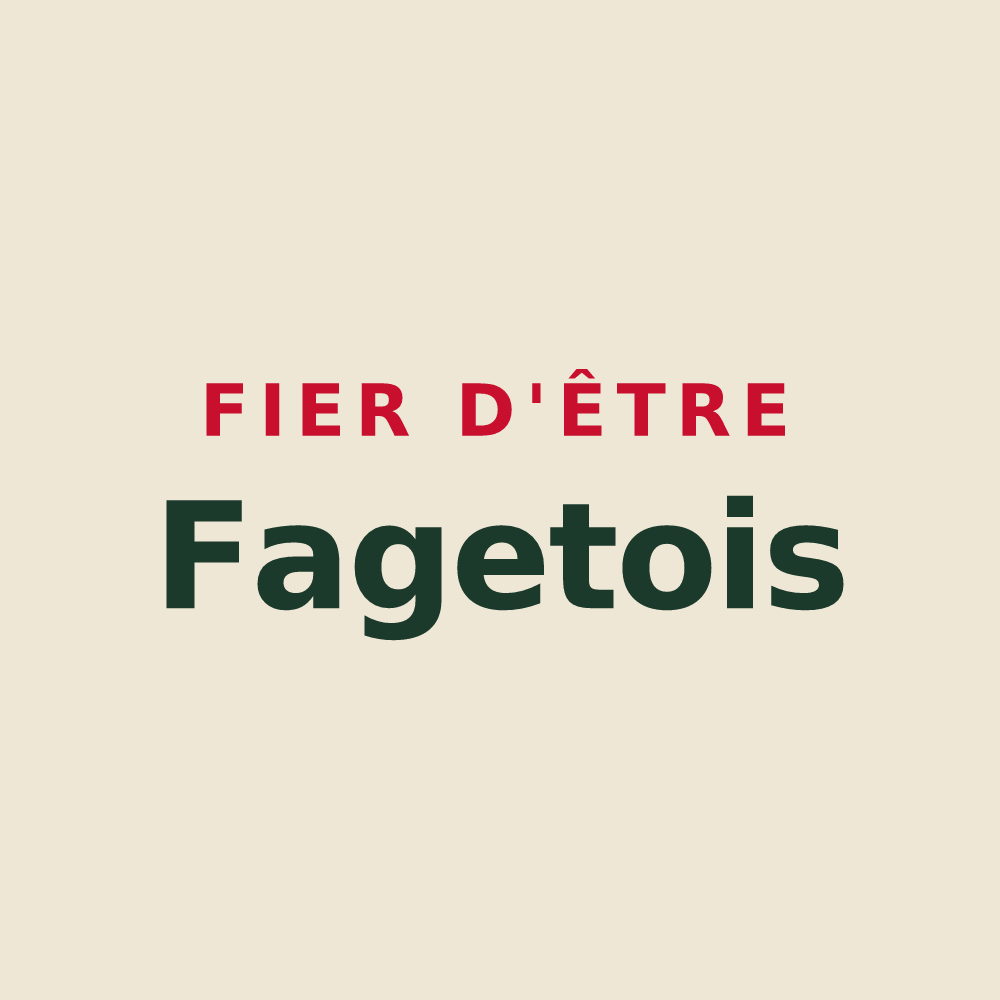 Tote bag « Fier d'être Fagetois » — design pour Le Faget