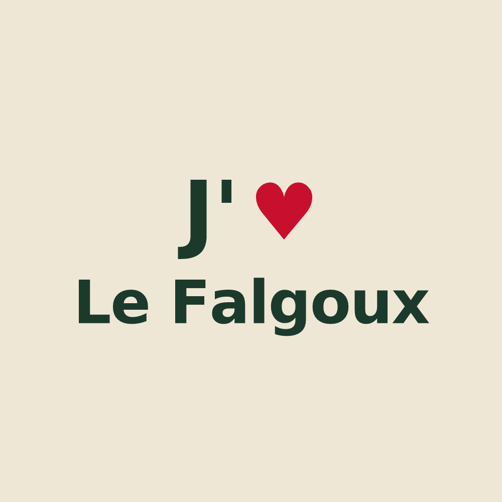 Tote bag personnalisé Le Falgoux — design J'aime Le Falgoux