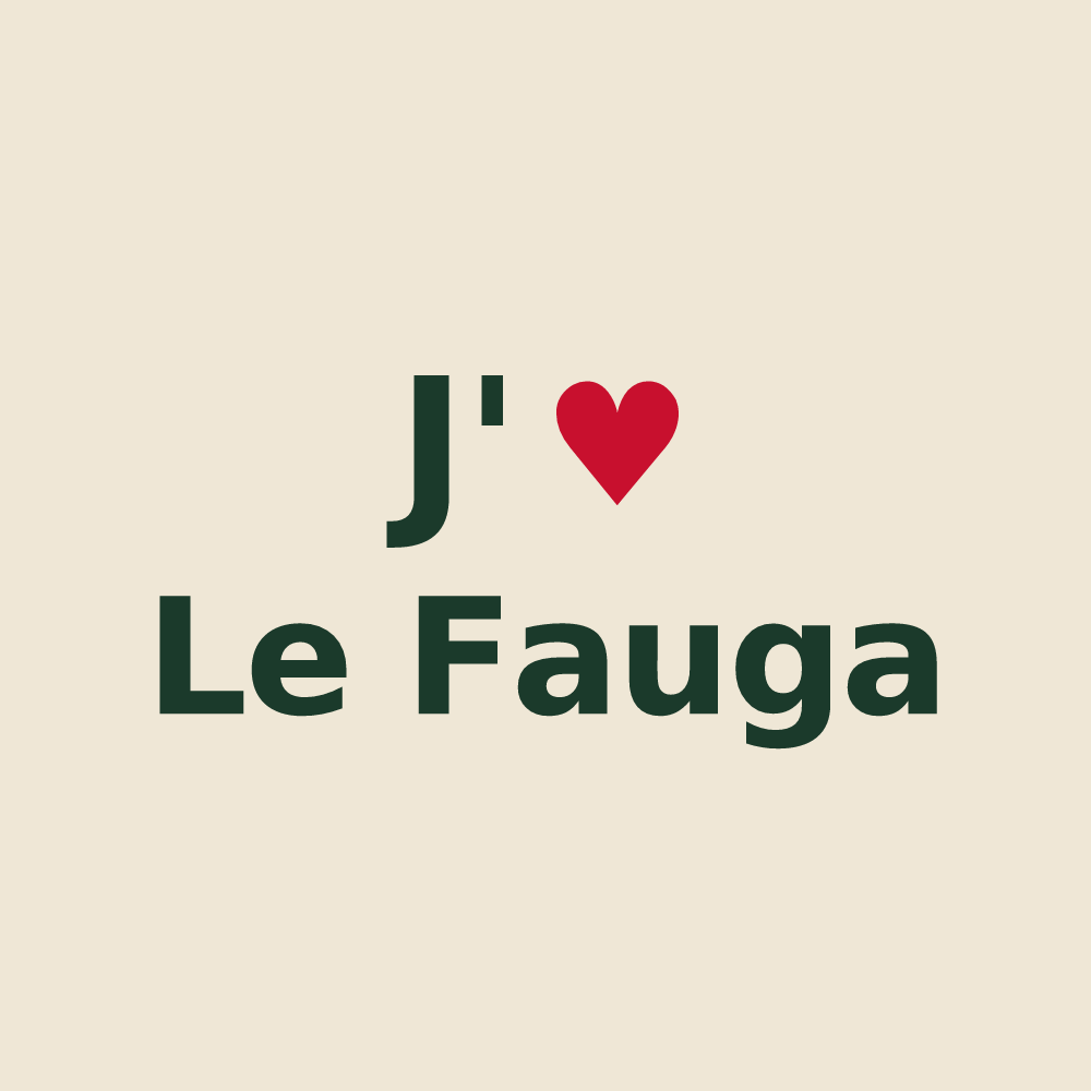 Tote bag personnalisé Le Fauga — design J'aime Le Fauga