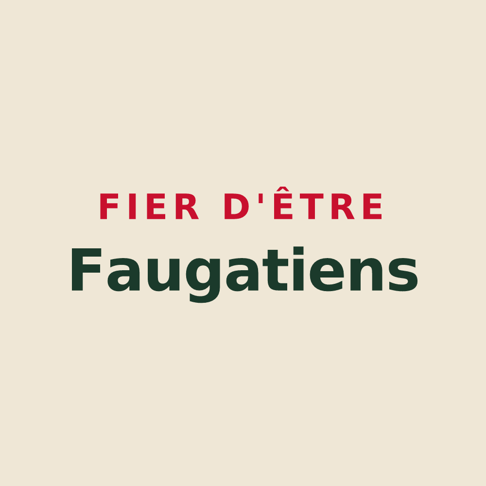 Tote bag « Fier d'être Faugatiens » — design pour Le Fauga
