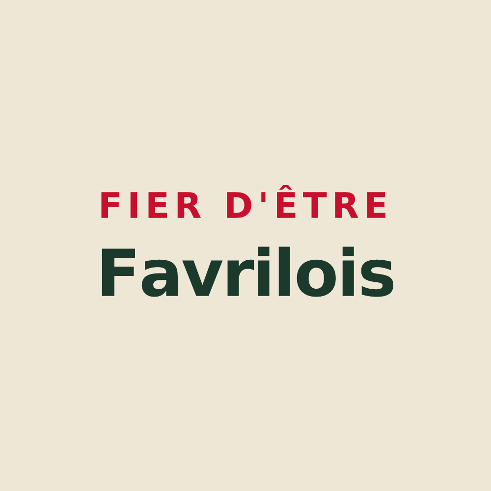 Tote bag « Fier d'être Favrilois » — design pour Le Favril