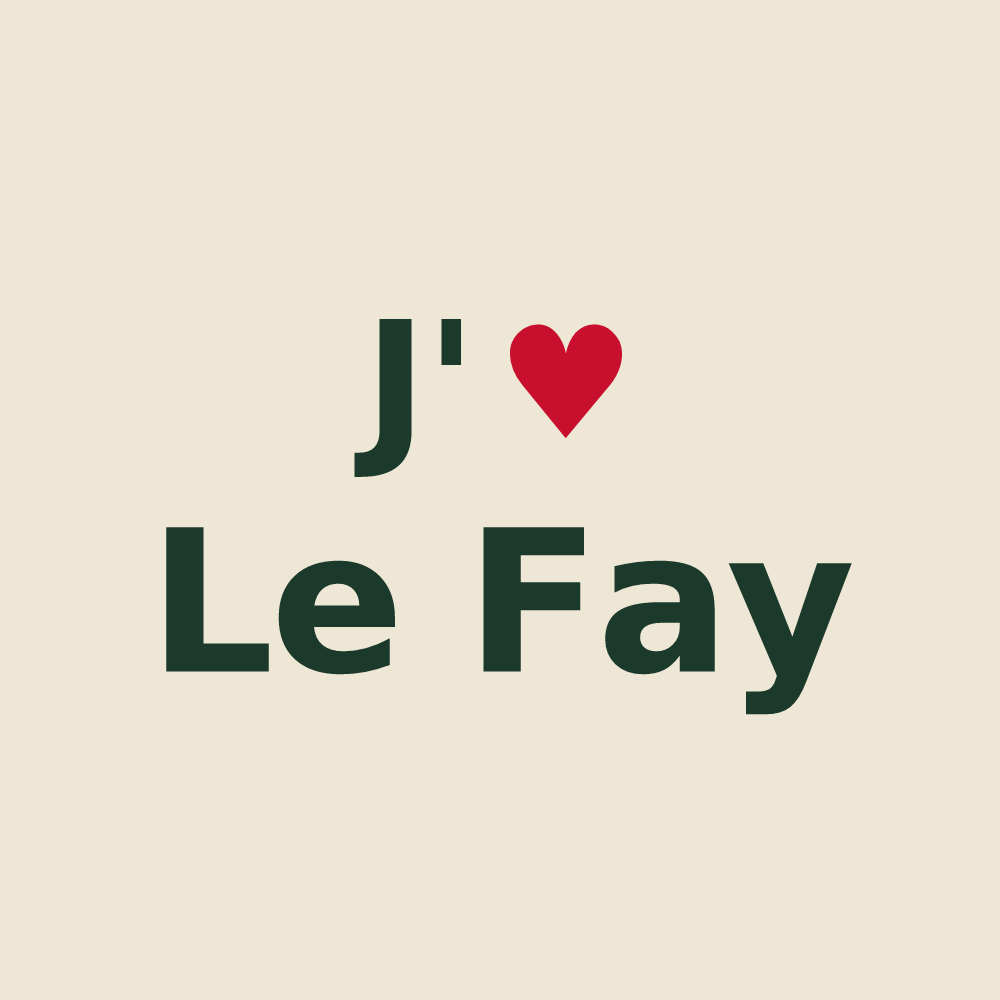Tote bag personnalisé Le Fay — design J'aime Le Fay