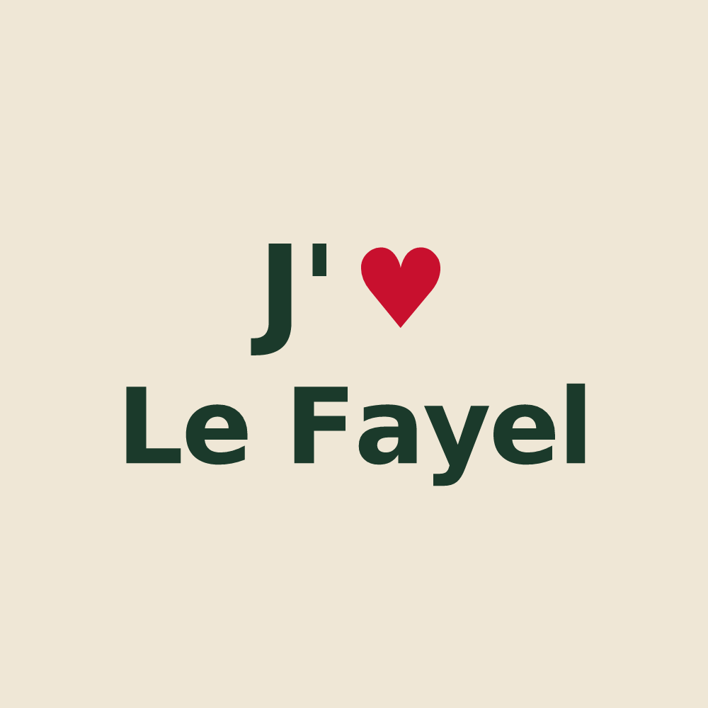 Tote bag personnalisé Le Fayel — design J'aime Le Fayel