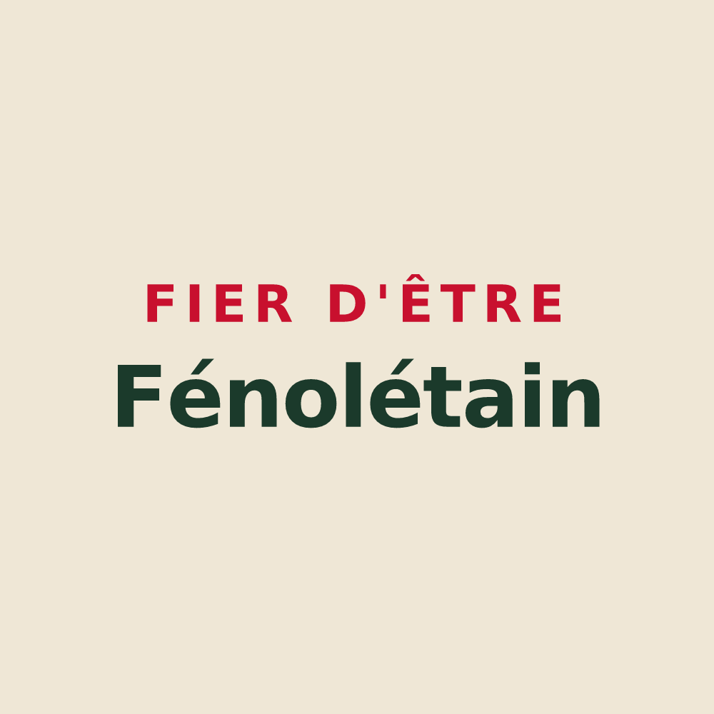 Tote bag « Fier d'être Fénolétain » — design pour Le Fenouiller