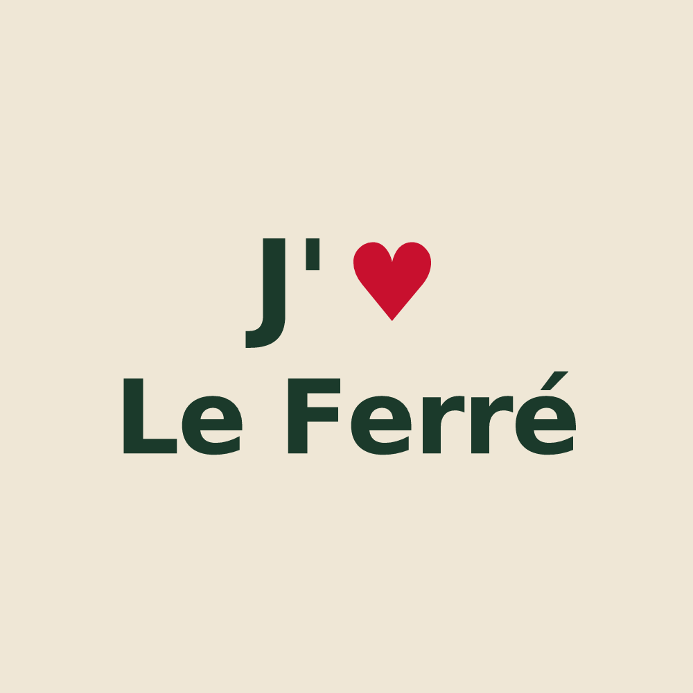 Tote bag personnalisé Le Ferré — design J'aime Le Ferré