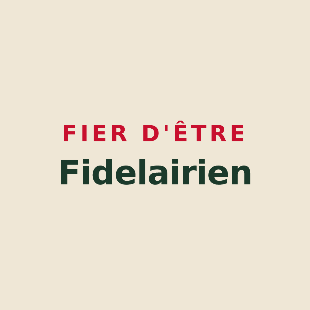 Tote bag « Fier d'être Fidelairien » — design pour Le Fidelaire