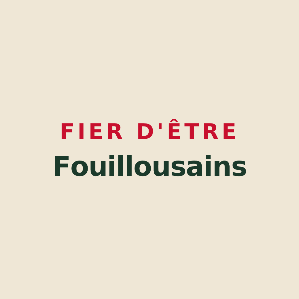 Tote bag « Fier d'être Fouillousains » — design pour Le Fouilloux