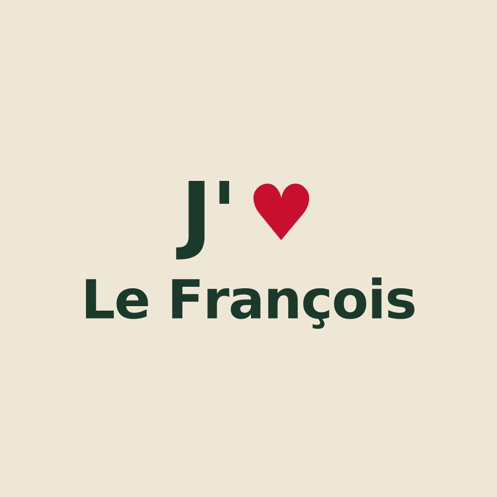 Tote bag personnalisé Le François — design J'aime Le François