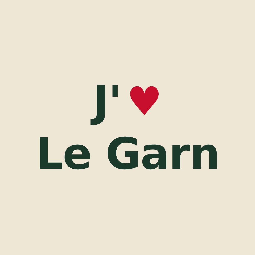 Tote bag personnalisé Le Garn — design J'aime Le Garn
