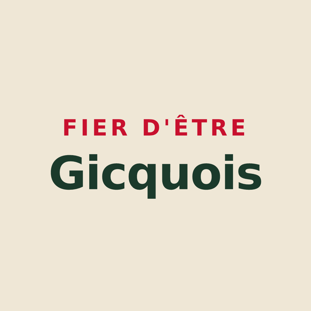 Tote bag « Fier d'être Gicquois » — design pour Le Gicq