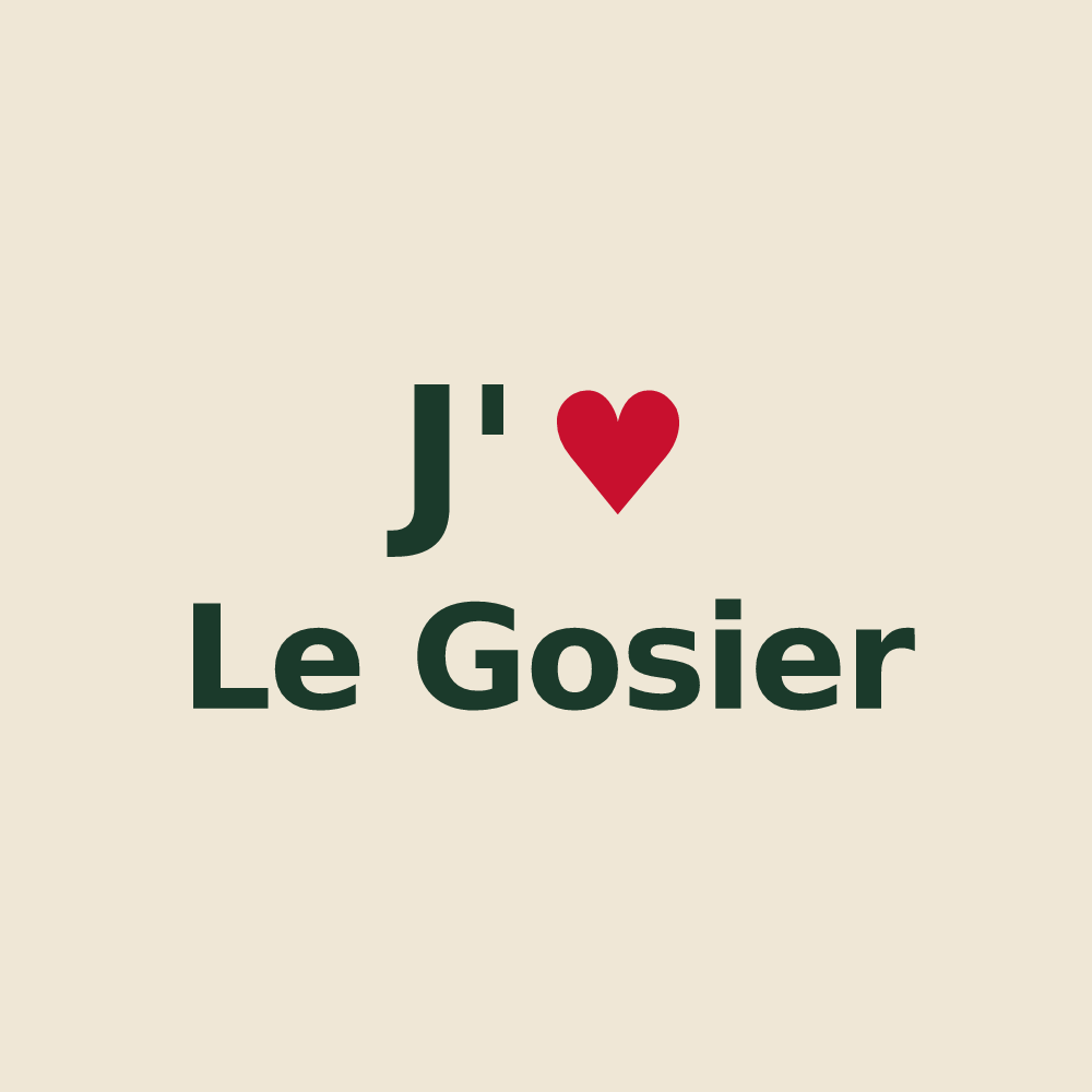 Tote bag personnalisé Le Gosier — design J'aime Le Gosier
