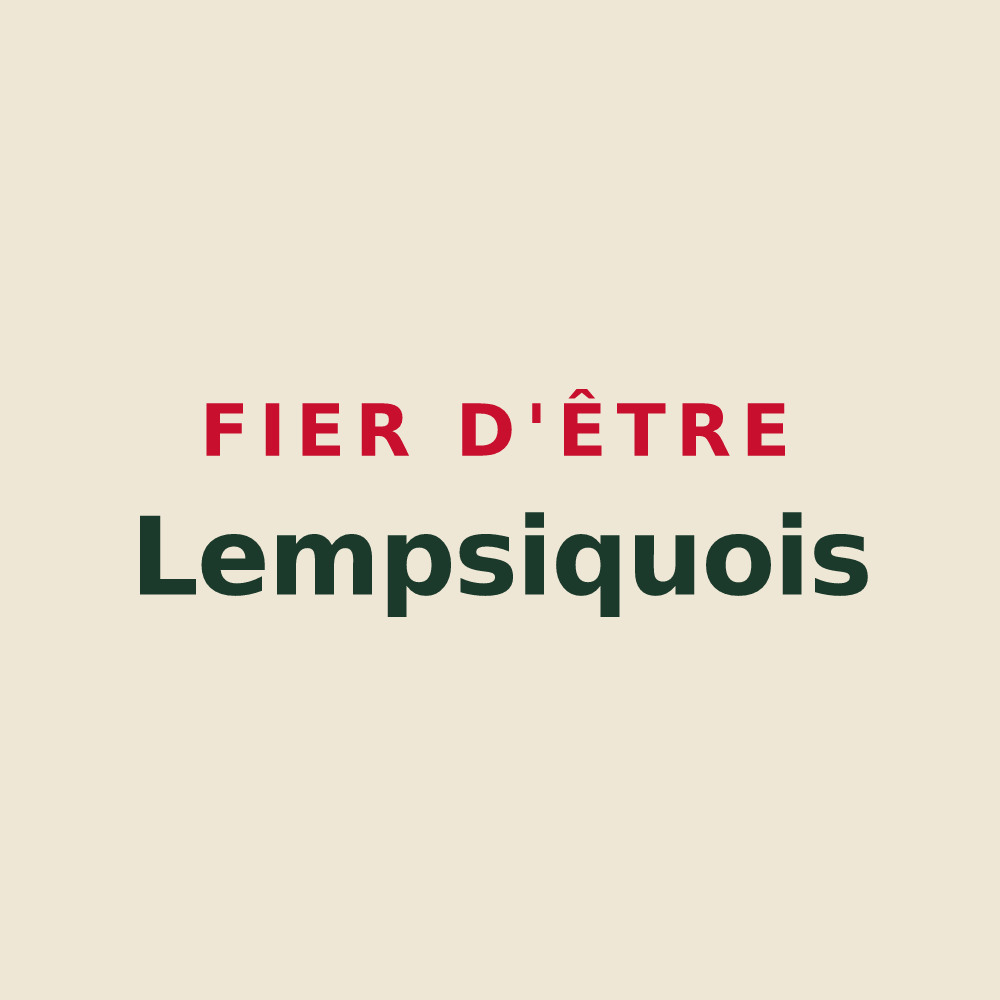 Tote bag « Fier d'être Lempsiquois » — design pour Le Grand-Lemps