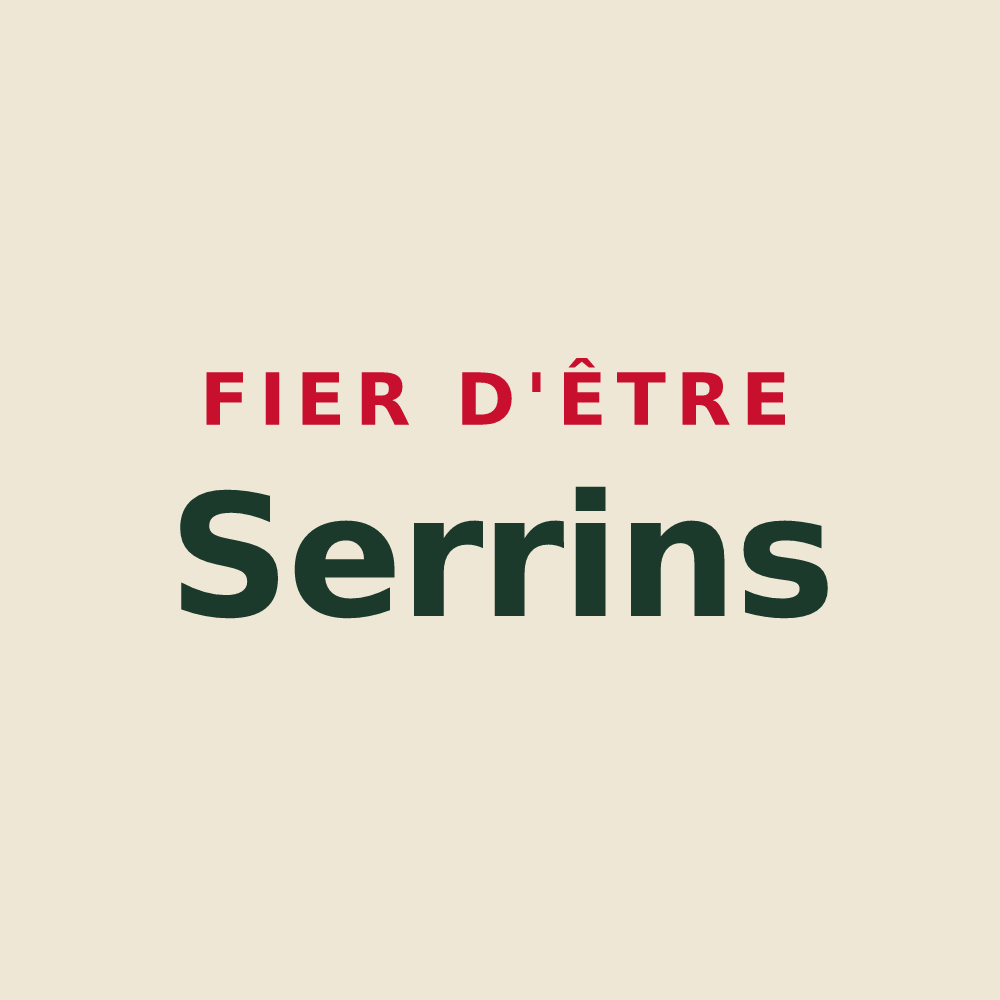 Tote bag « Fier d'être Serrins » — design pour Le Grand-Serre