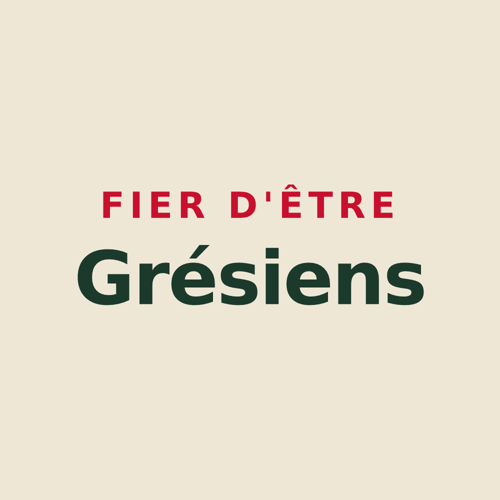 Tote bag « Fier d'être Grésiens » — design pour Le Grès
