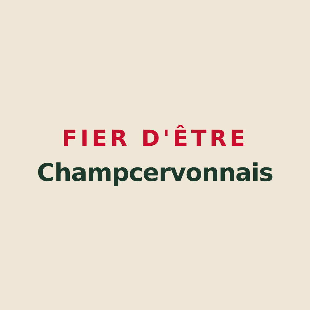 Tote bag « Fier d'être Champcervonnais » — design pour Le Grippon