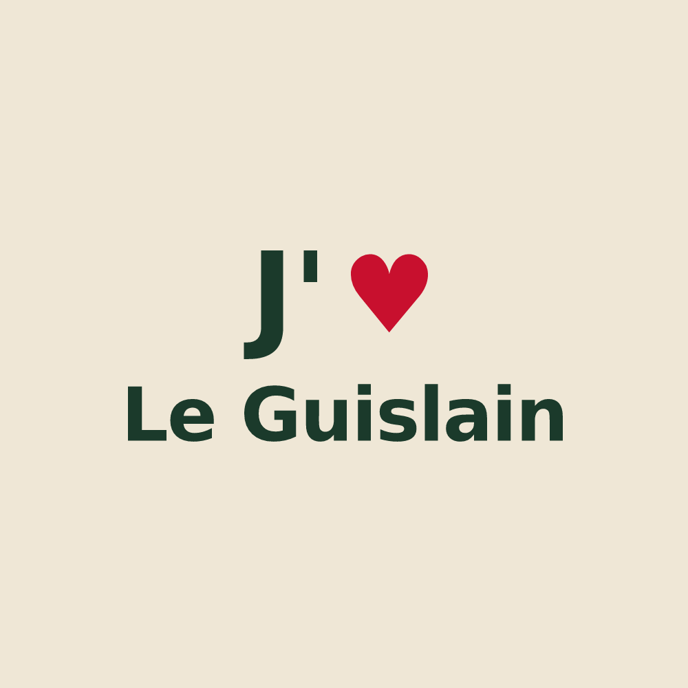 Tote bag personnalisé Le Guislain — design J'aime Le Guislain