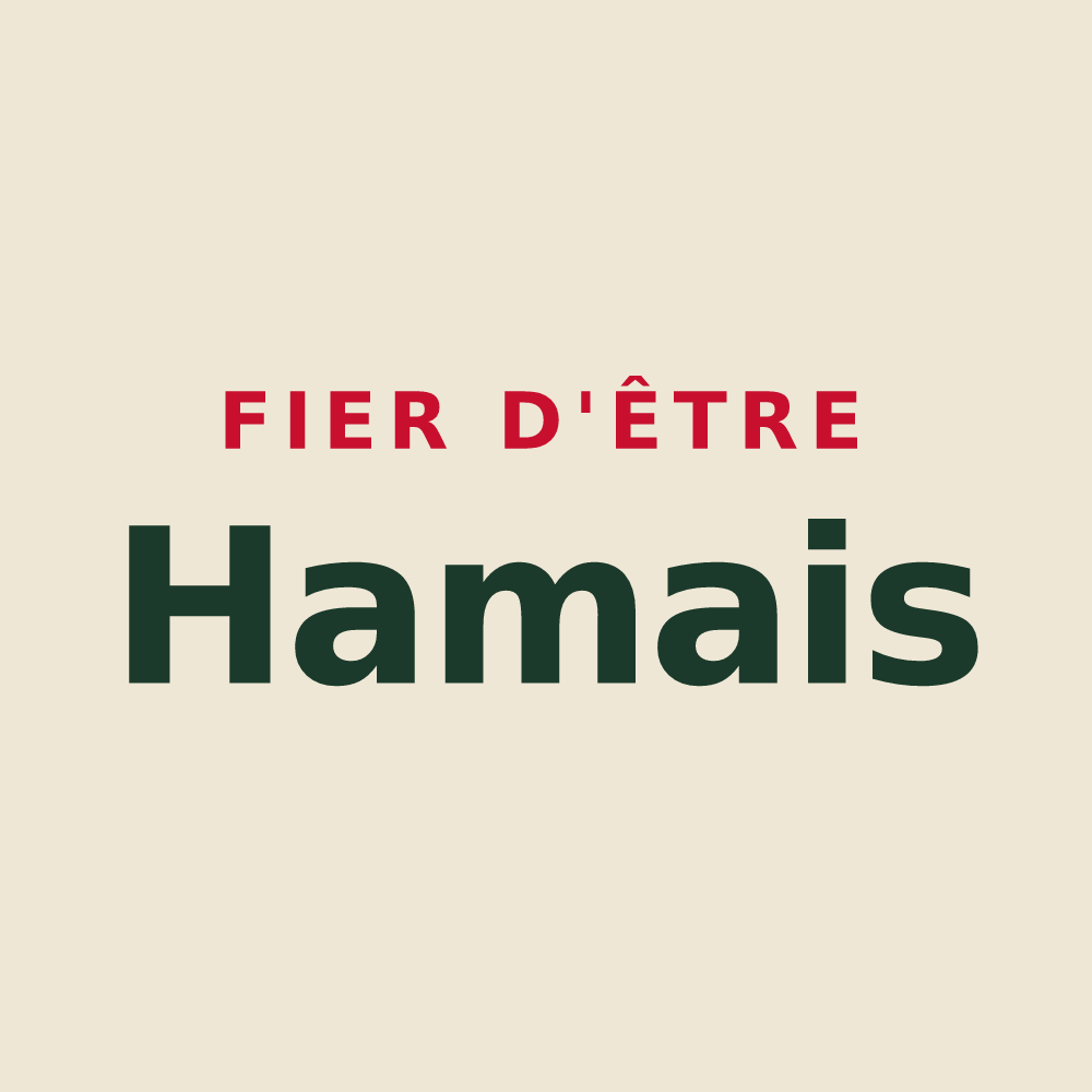 Tote bag « Fier d'être Hamais » — design pour Le Ham