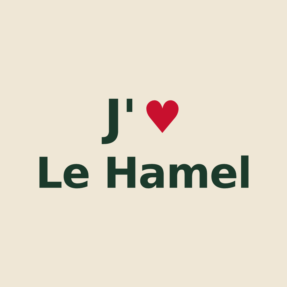 Tote bag personnalisé Le Hamel — design J'aime Le Hamel