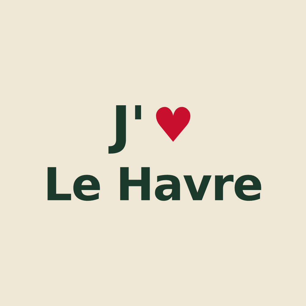 Tote bag personnalisé Le Havre — design J'aime Le Havre