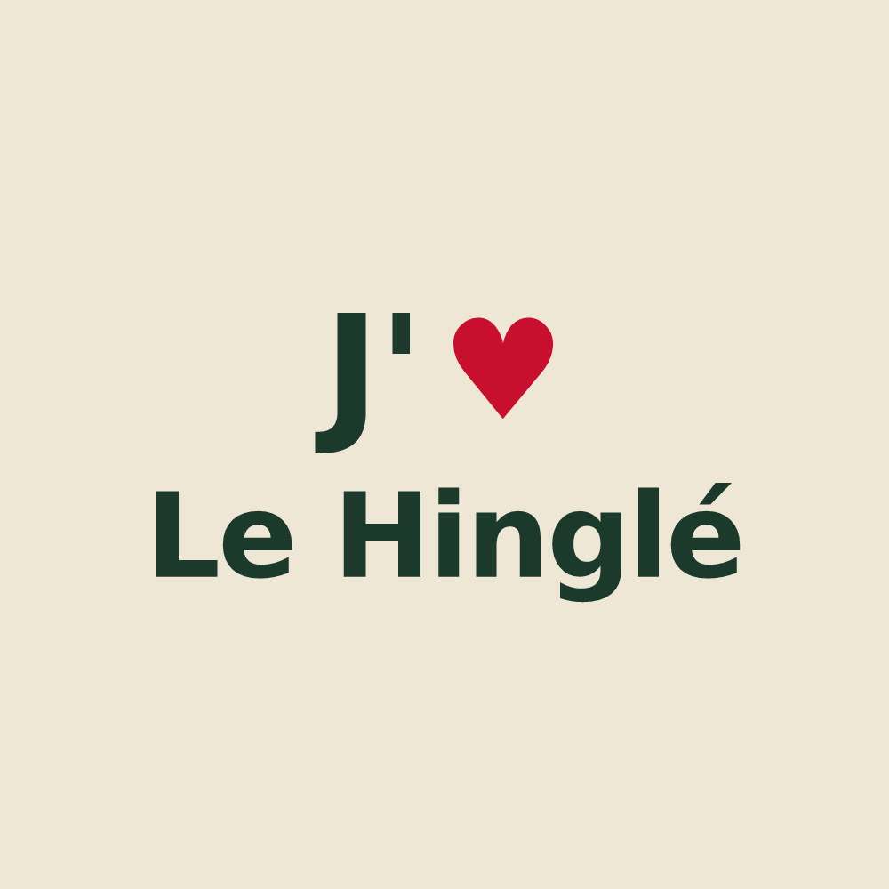 Tote bag personnalisé Le Hinglé — design J'aime Le Hinglé