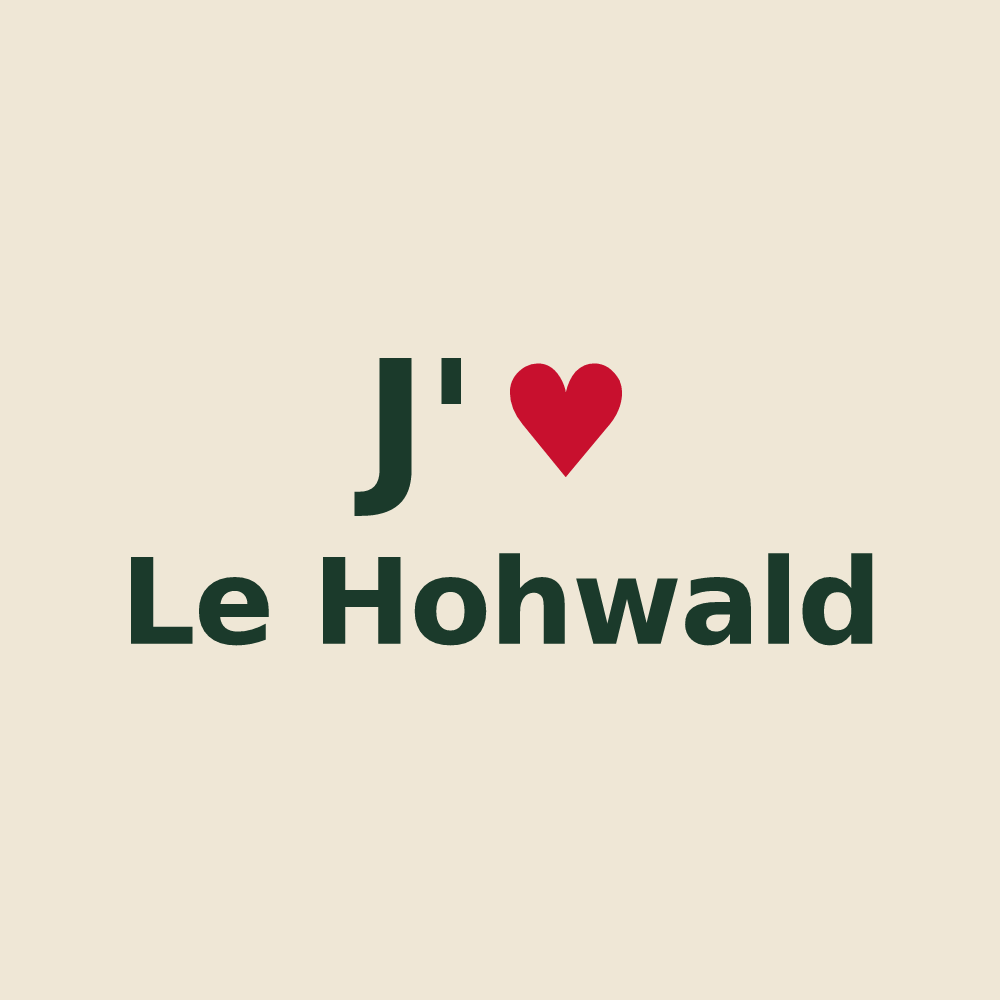 Tote bag personnalisé Le Hohwald — design « J'aime Le Hohwald » imprimé sur le tote bag