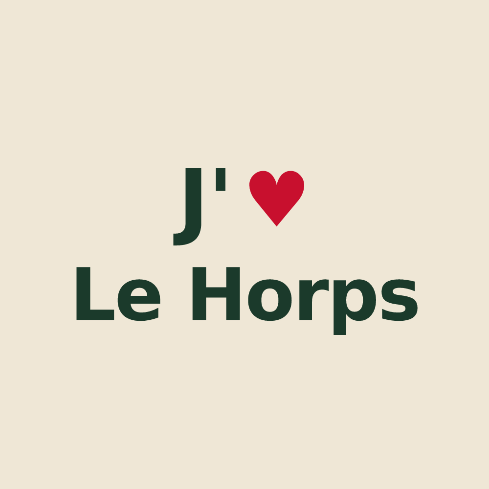 Tote bag personnalisé Le Horps — design J'aime Le Horps
