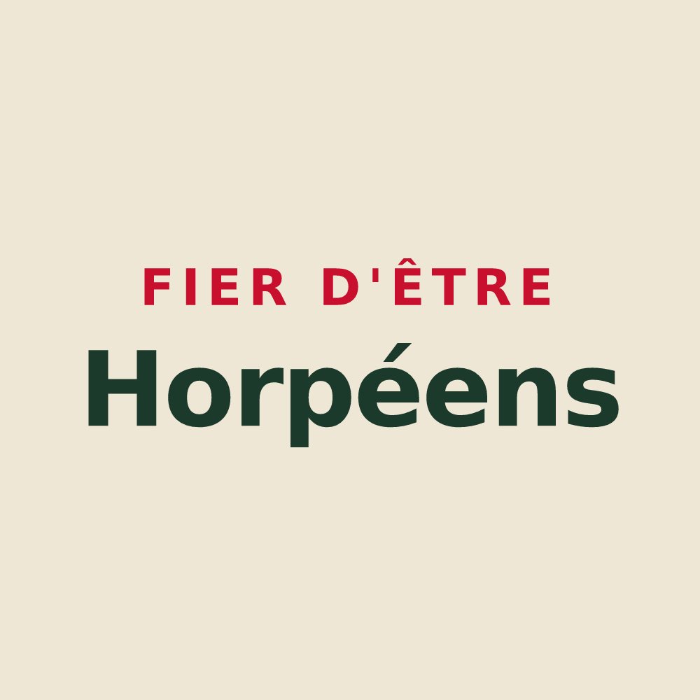 Tote bag « Fier d'être Horpéens » — design pour Le Horps