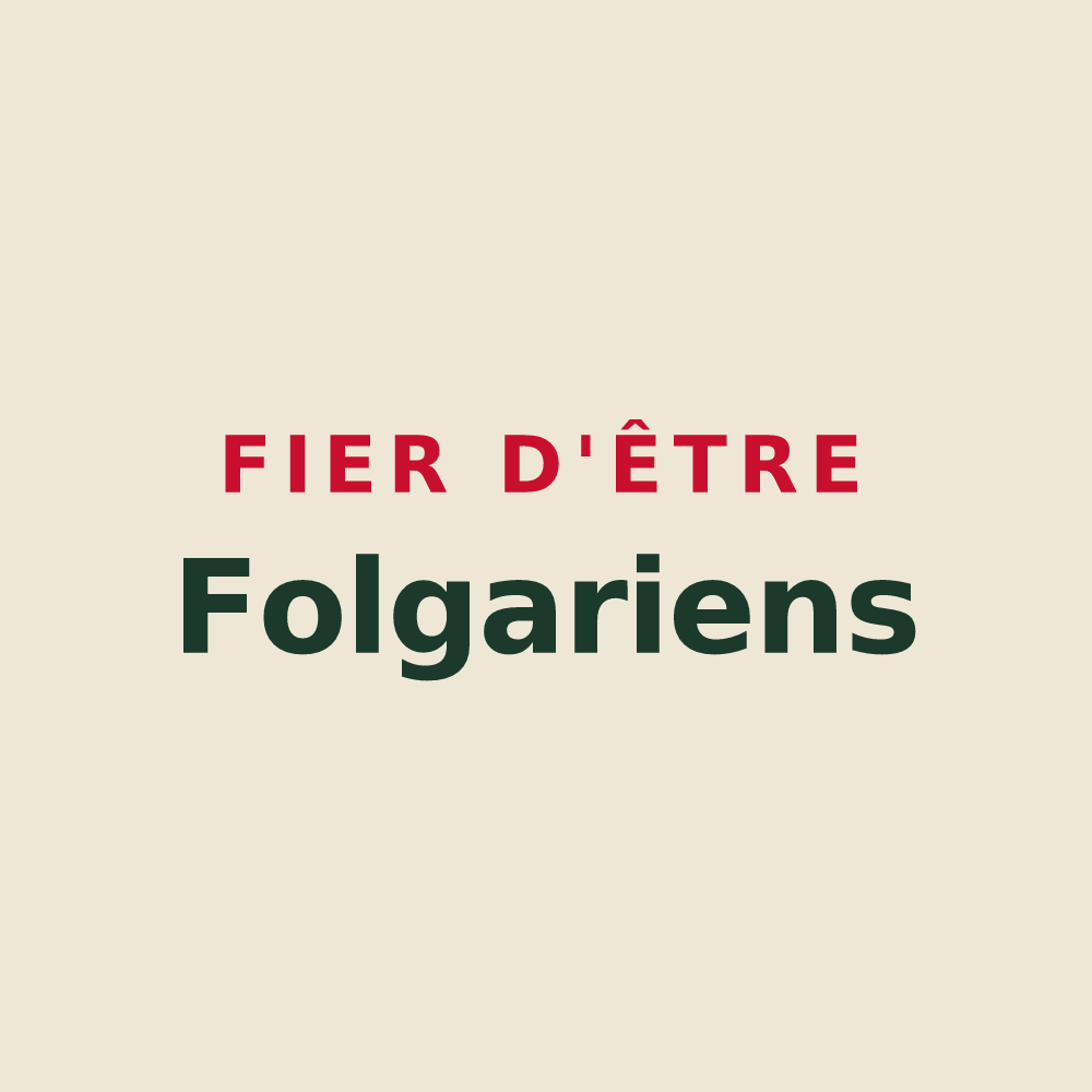 Tote bag « Fier d'être Folgariens » — design pour Le Houga