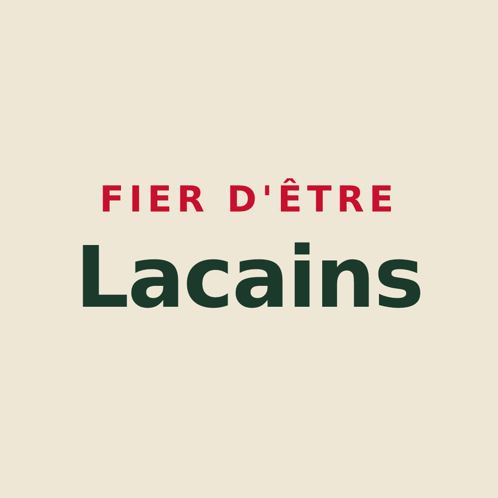 Tote bag « Fier d'être Lacains » — design pour Le Lac-d'Issarlès