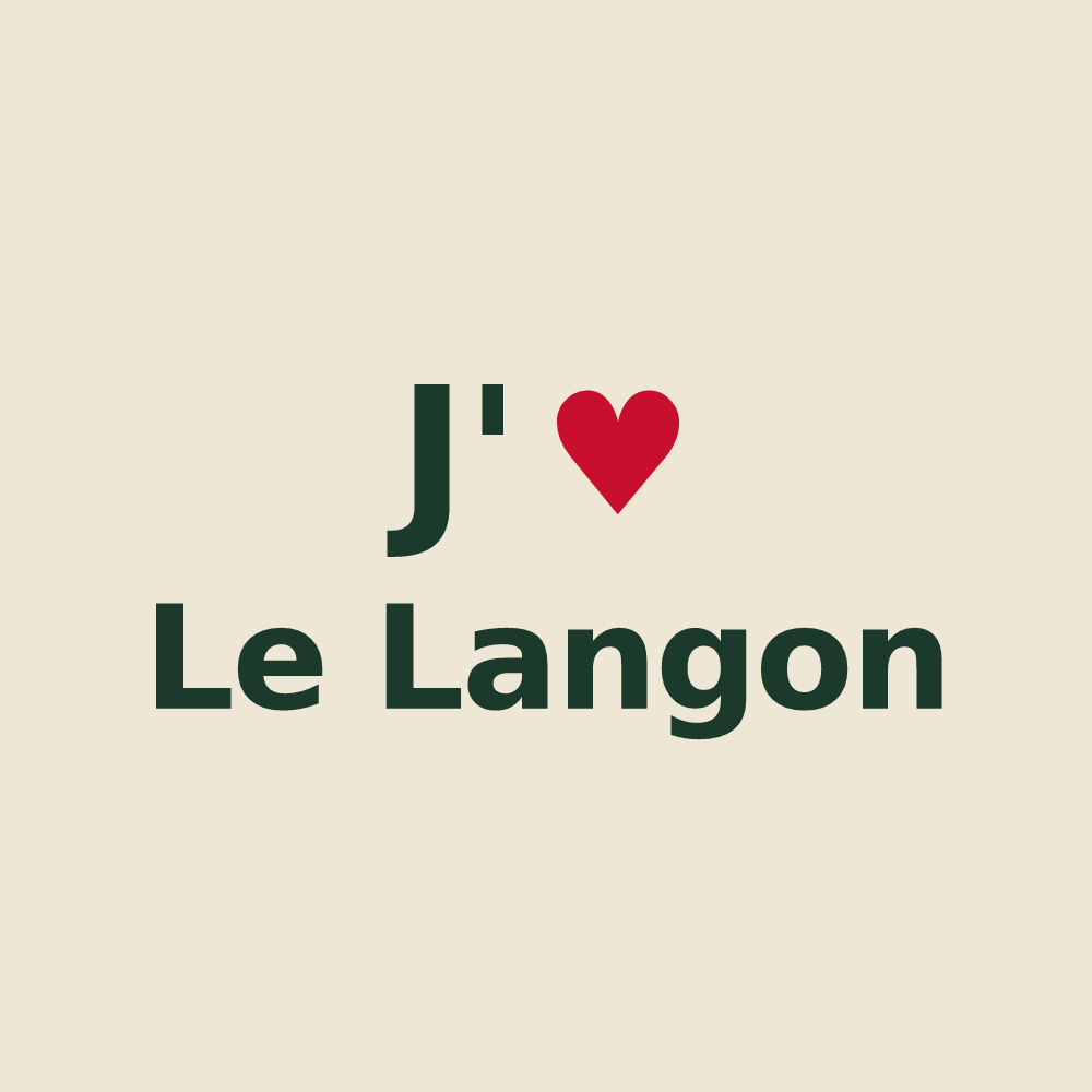 Tote bag personnalisé Le Langon — design J'aime Le Langon