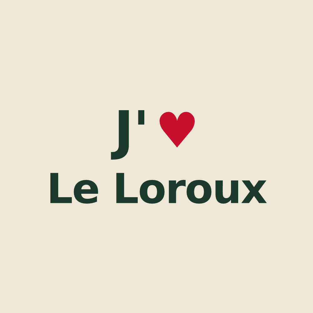 Tote bag personnalisé Le Loroux — design J'aime Le Loroux