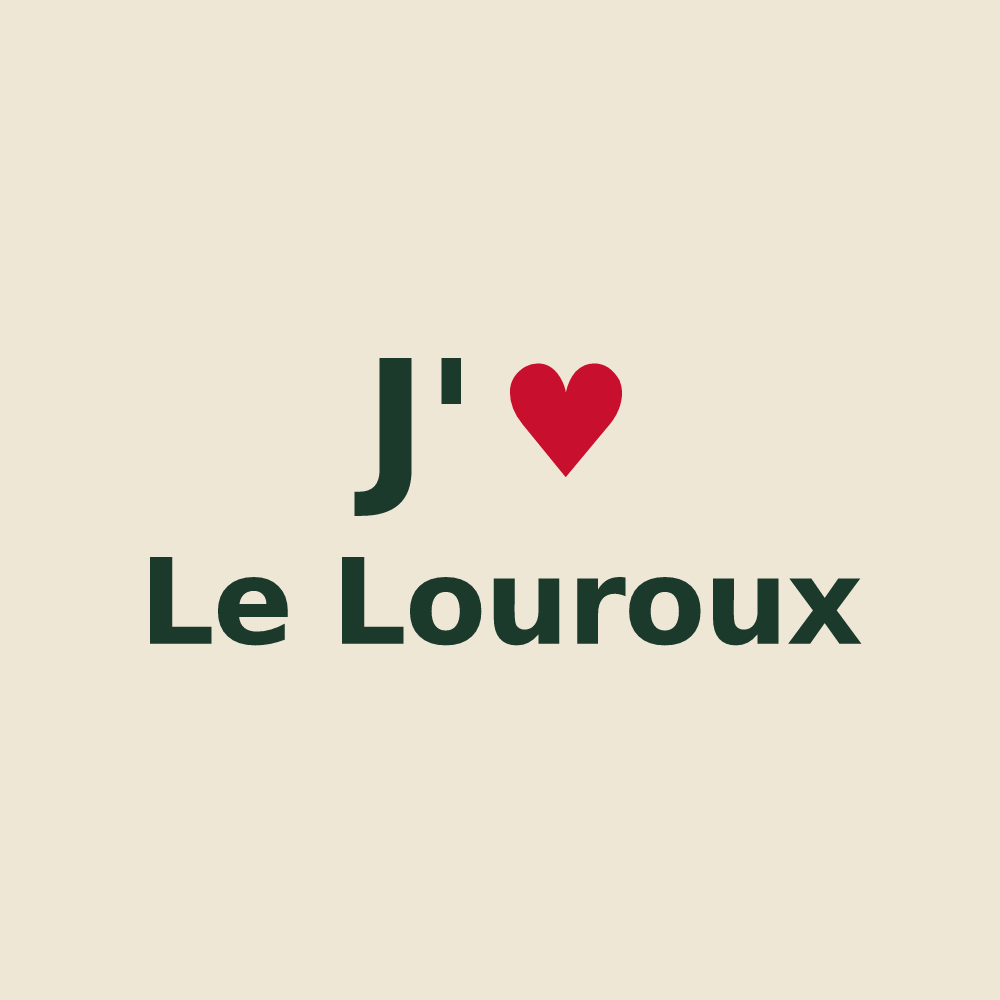 Tote bag personnalisé Le Louroux — design J'aime Le Louroux