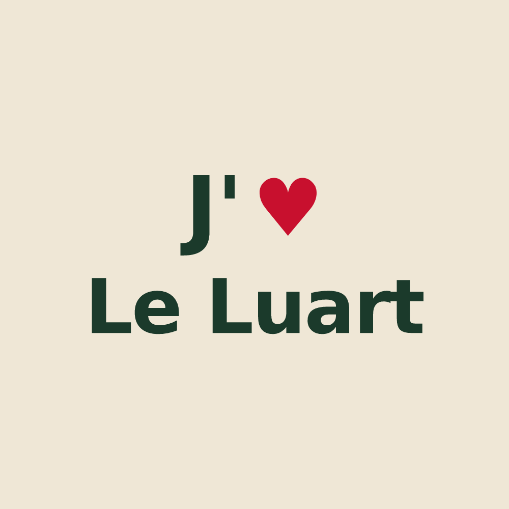 Tote bag personnalisé Le Luart — design J'aime Le Luart
