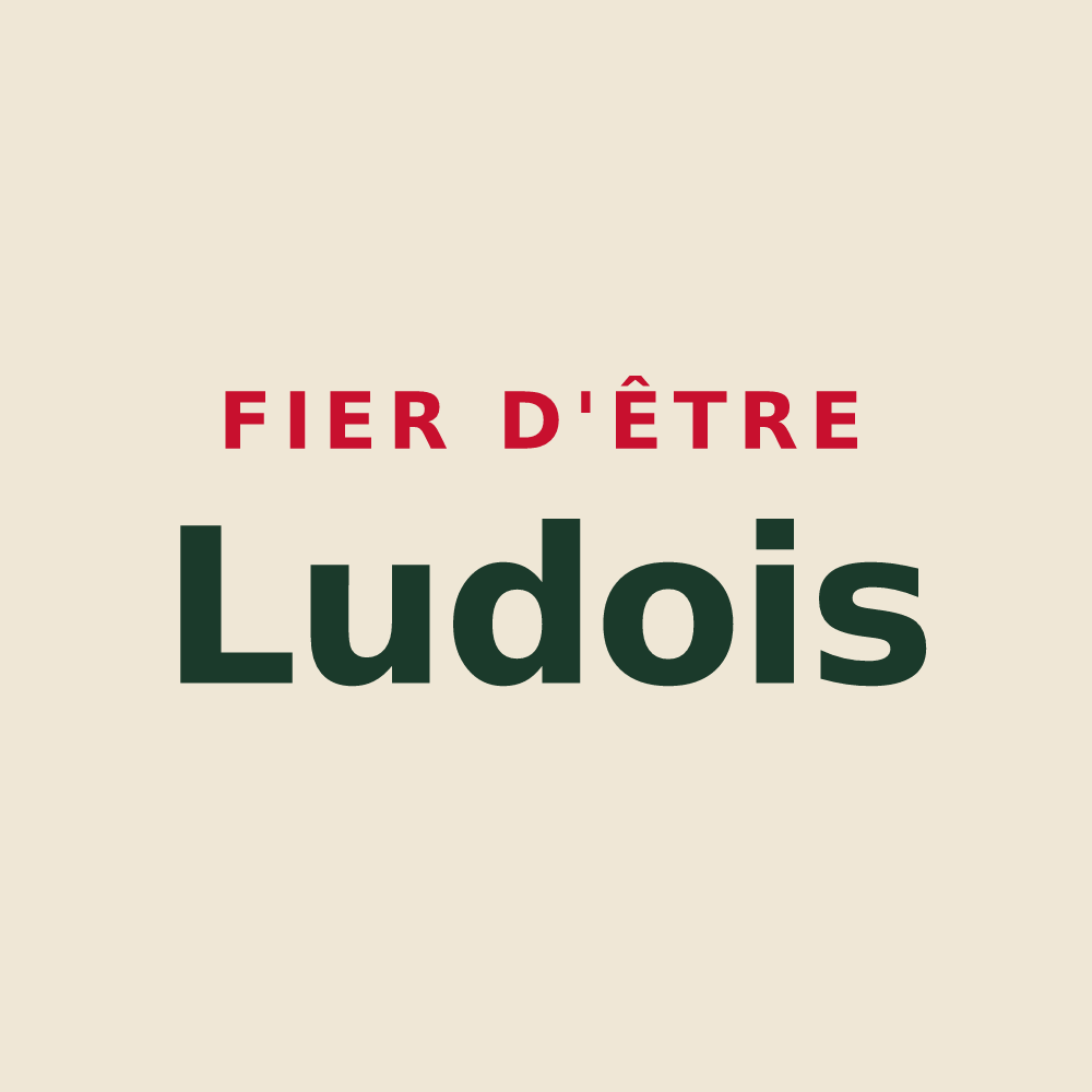Tote bag « Fier d'être Ludois » — design pour Le Lude