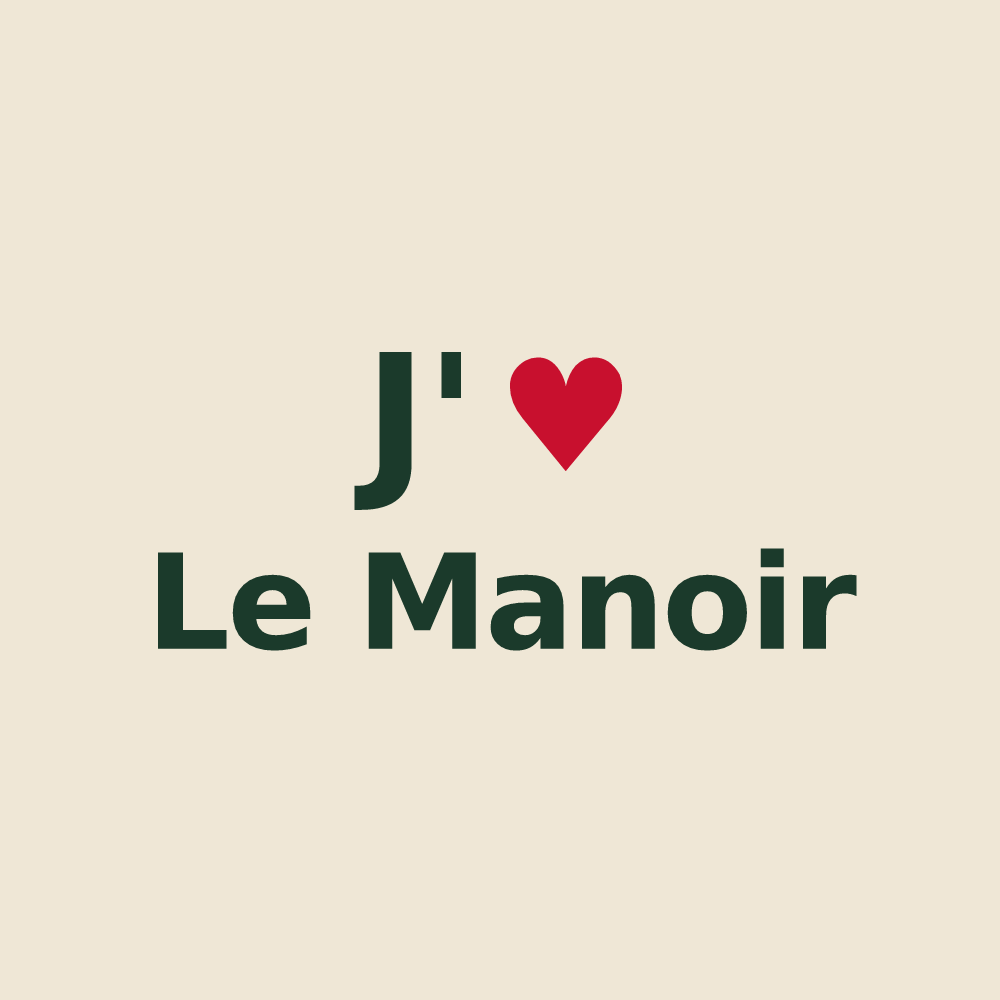 Tote bag personnalisé Le Manoir — design J'aime Le Manoir