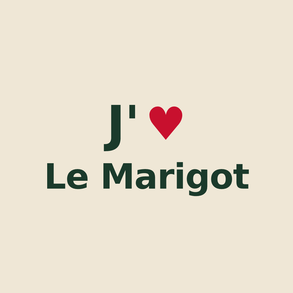 Tote bag personnalisé Le Marigot — design J'aime Le Marigot