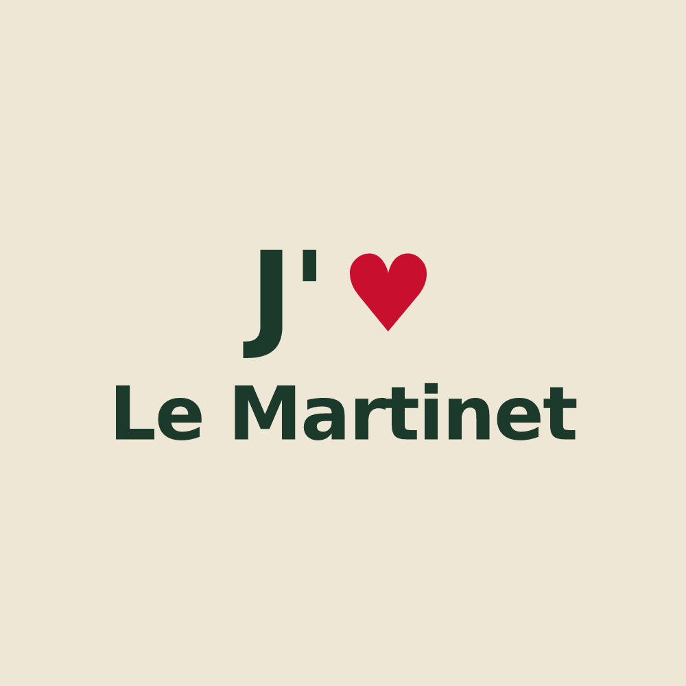 Tote bag personnalisé Le Martinet — design J'aime Le Martinet