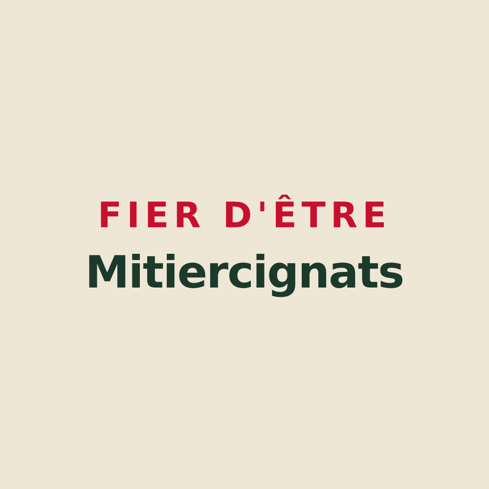 Tote bag « Fier d'être Mitiercignats » — design pour Le Meix-Tiercelin